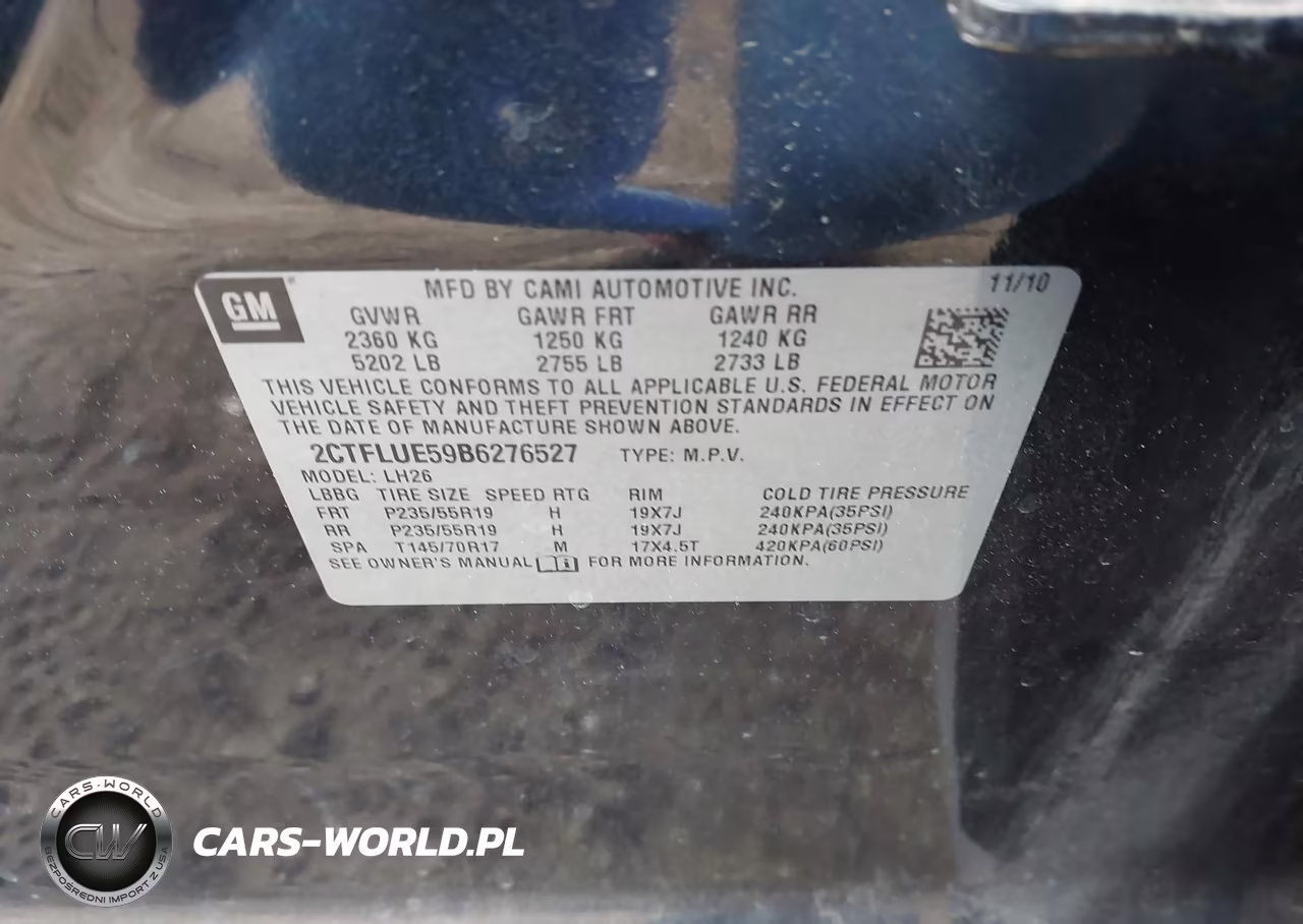 2011 GMC Terrain Slt-1 VIN:2CTFLUE59B6276527 - 9