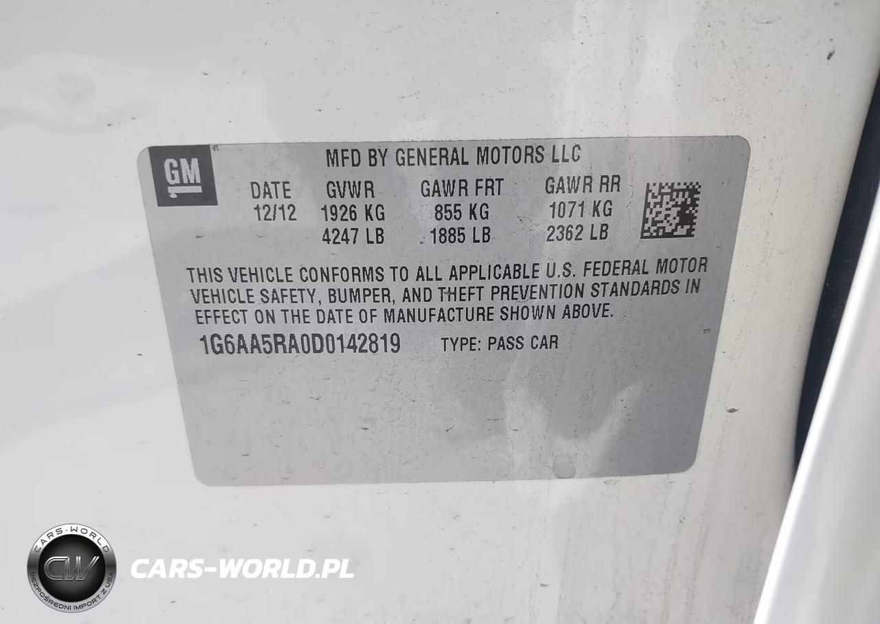 2013 Cadillac Ats Standard VIN:1G6AA5RA0D0142819 - 9