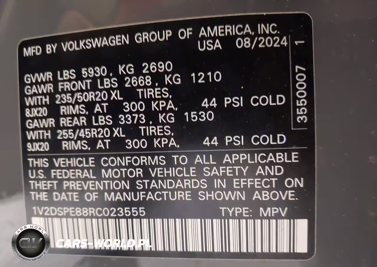 2024 Volkswagen Id.4 Awd Pro VIN:1V2DSPE88RC023555 - 9