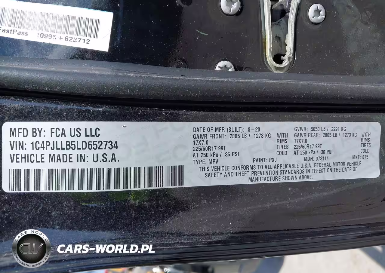 2020 Jeep Cherokee Latitude Plus Fwd VIN:1C4PJLLB5LD652734 - 9
