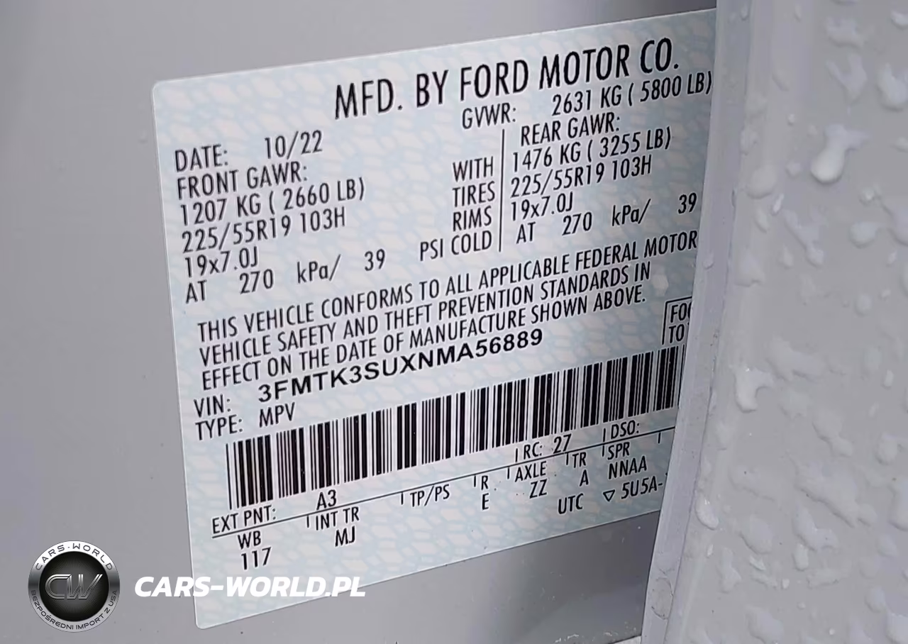 2022 Ford Mustang Mach-E Premium VIN:3FMTK3SUXNMA56889 - 9