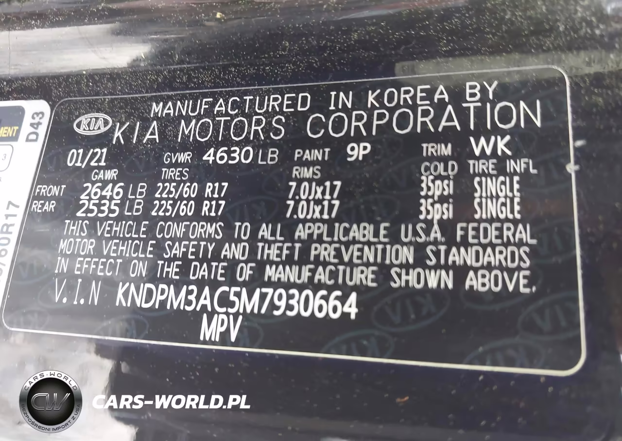 2021 Kia Sportage Lx VIN:KNDPM3AC5M7930664 - 9