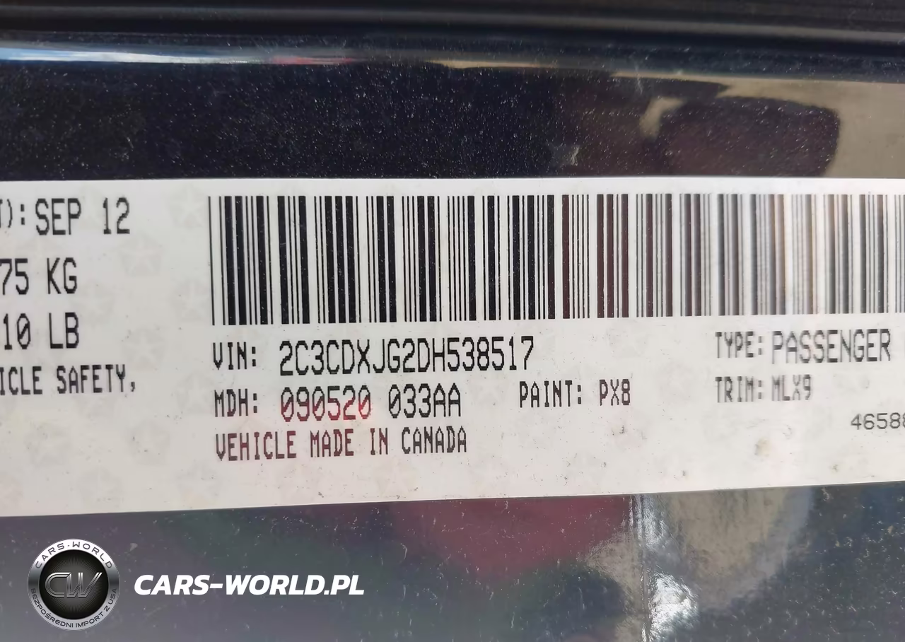 2013 Dodge Charger Sxt Plus VIN:2C3CDXJG2DH538517 - 9