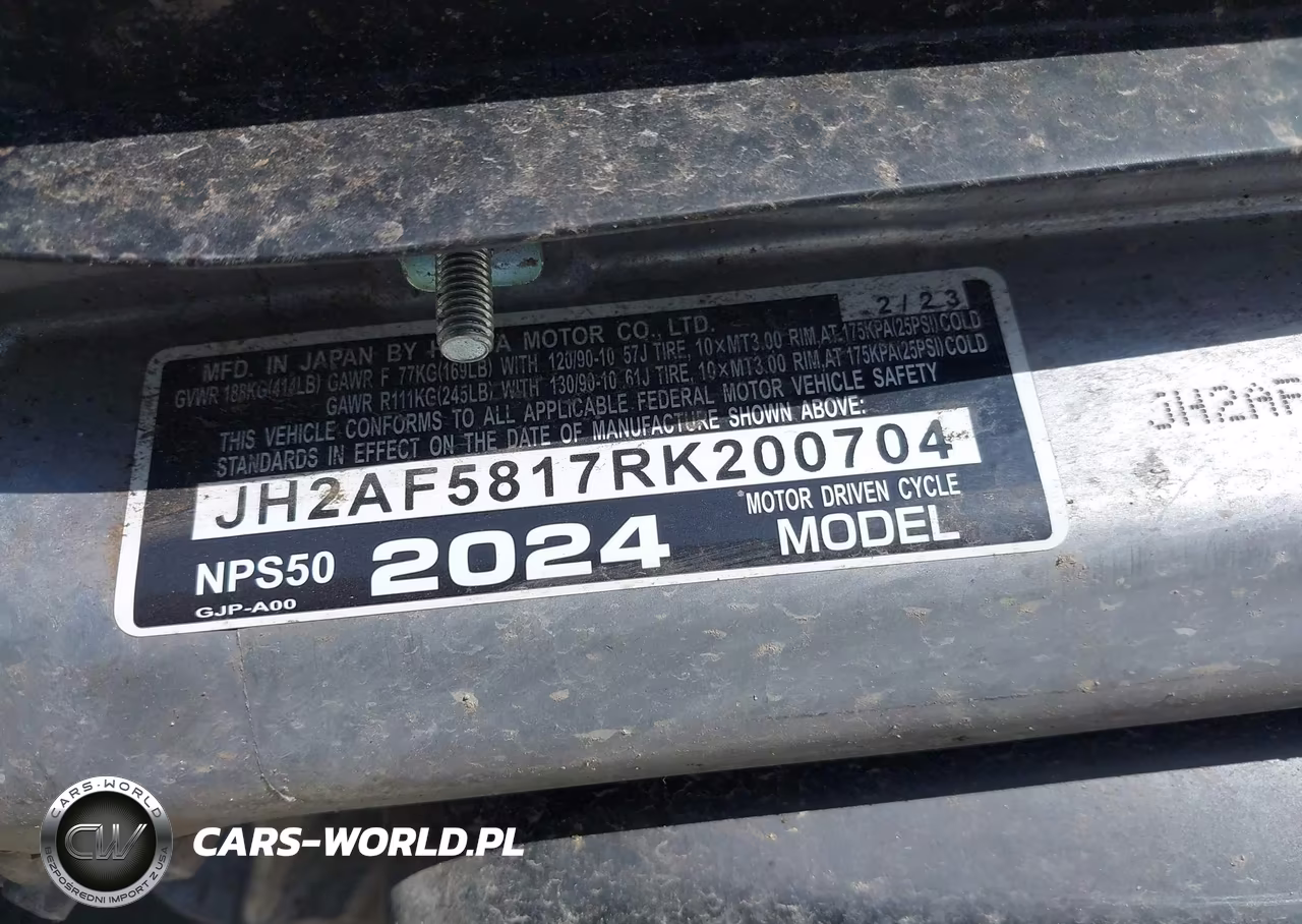 2024 Honda Nps50 VIN:JH2AF5817RK200704 - 10