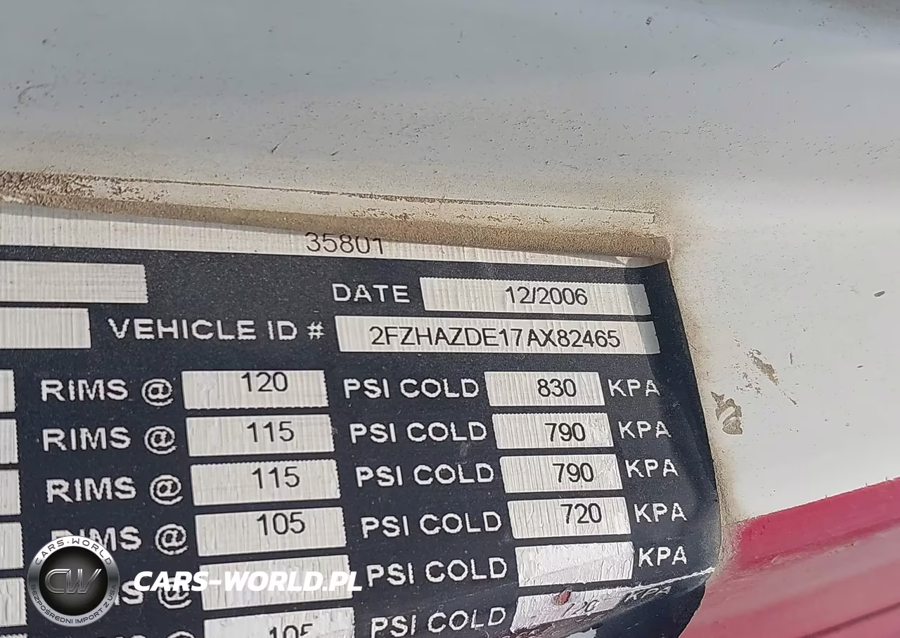 2007 Sterling Truck Lt 9500 VIN:2FZHAZDE17AX82465 - 9