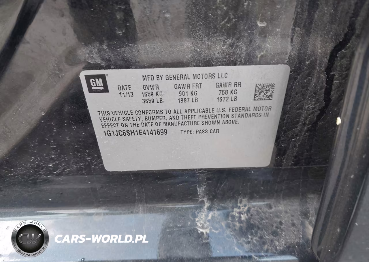 2014 Chevrolet Sonic Lt Auto VIN:1G1JC6SH1E4141699 - 9