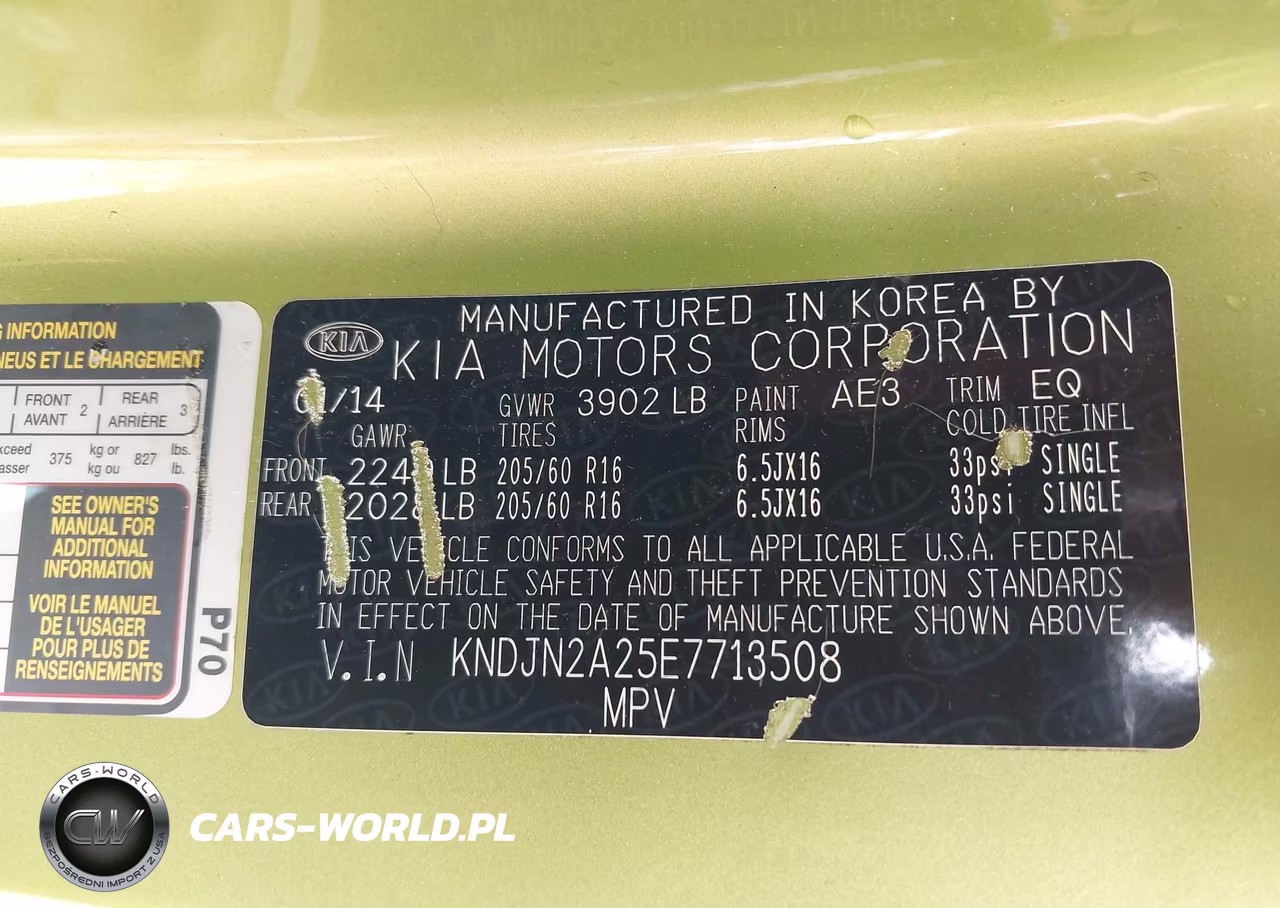 2014 Kia Soul VIN:KNDJN2A25E7713508 - 9