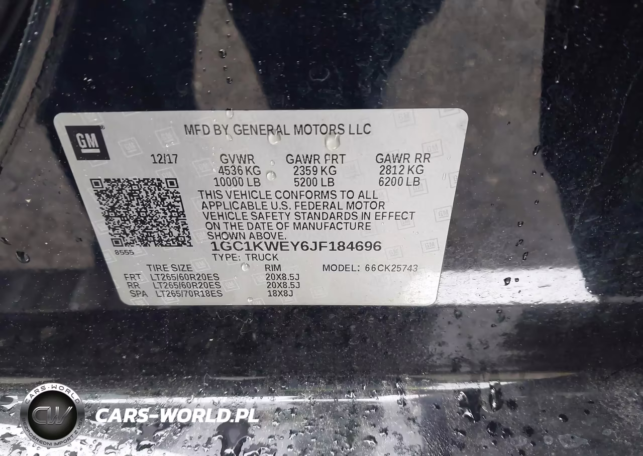 2018 Chevrolet Silverado 2500Hd Ltz VIN:1GC1KWEY6JF184696 - 9
