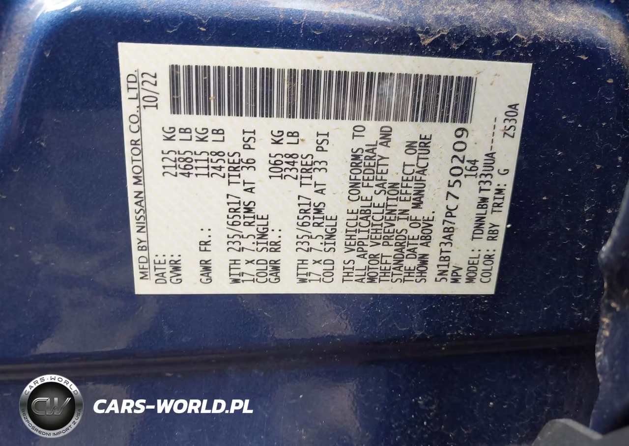 2023 Nissan Rogue S Intelligent Awd VIN:5N1BT3AB7PC750209 - 9