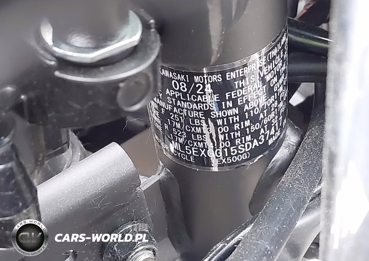 2025 Kawasaki Ex500 VIN:ML5EXGG15SDA37417 - 10