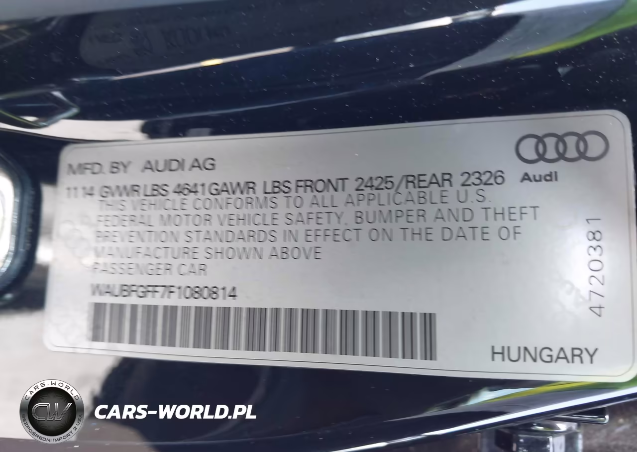 2015 Audi S3 2.0T Premium Plus VIN:WAUBFGFF7F1080814 - 9