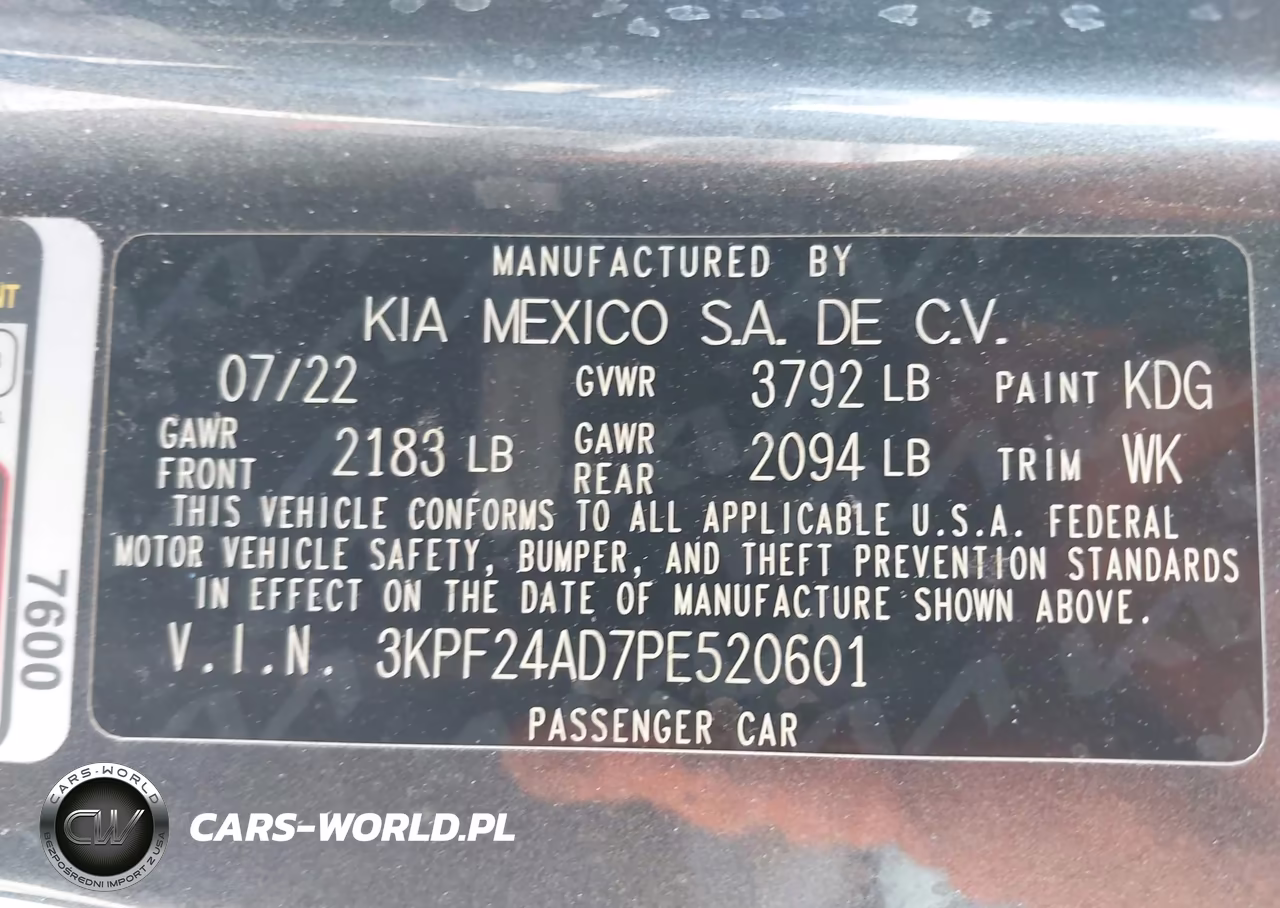 2023 Kia Forte Lx VIN:3KPF24AD7PE520601 - 9