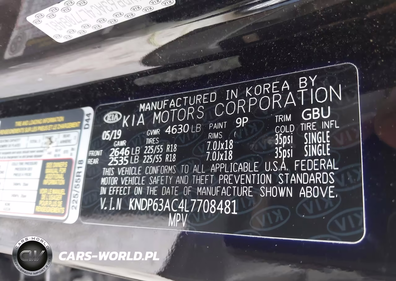2020 Kia Sportage S VIN:KNDP63AC4L7708481 - 9