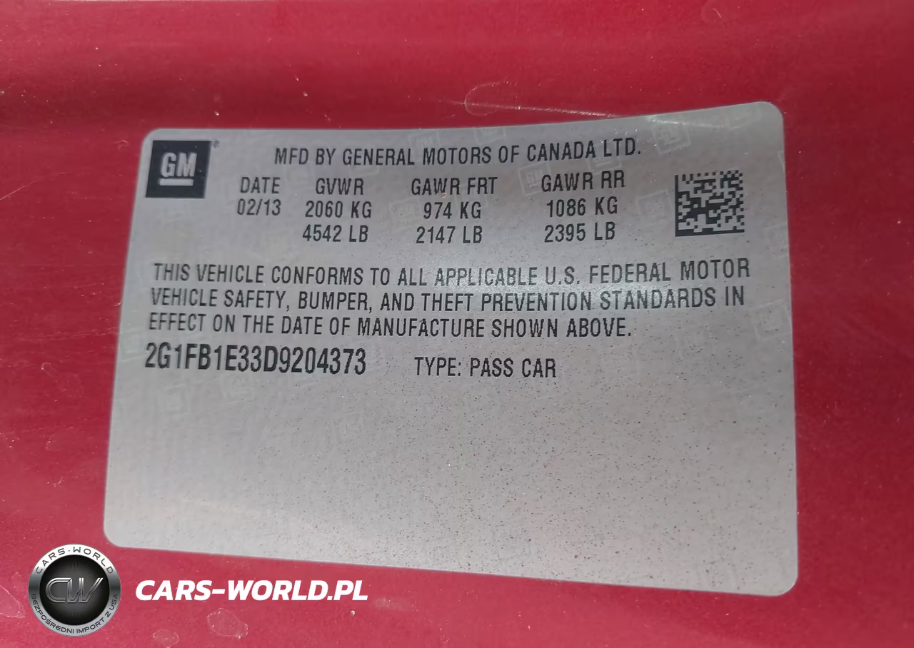 2013 Chevrolet Camaro 1Lt VIN:2G1FB1E33D9204373 - 9