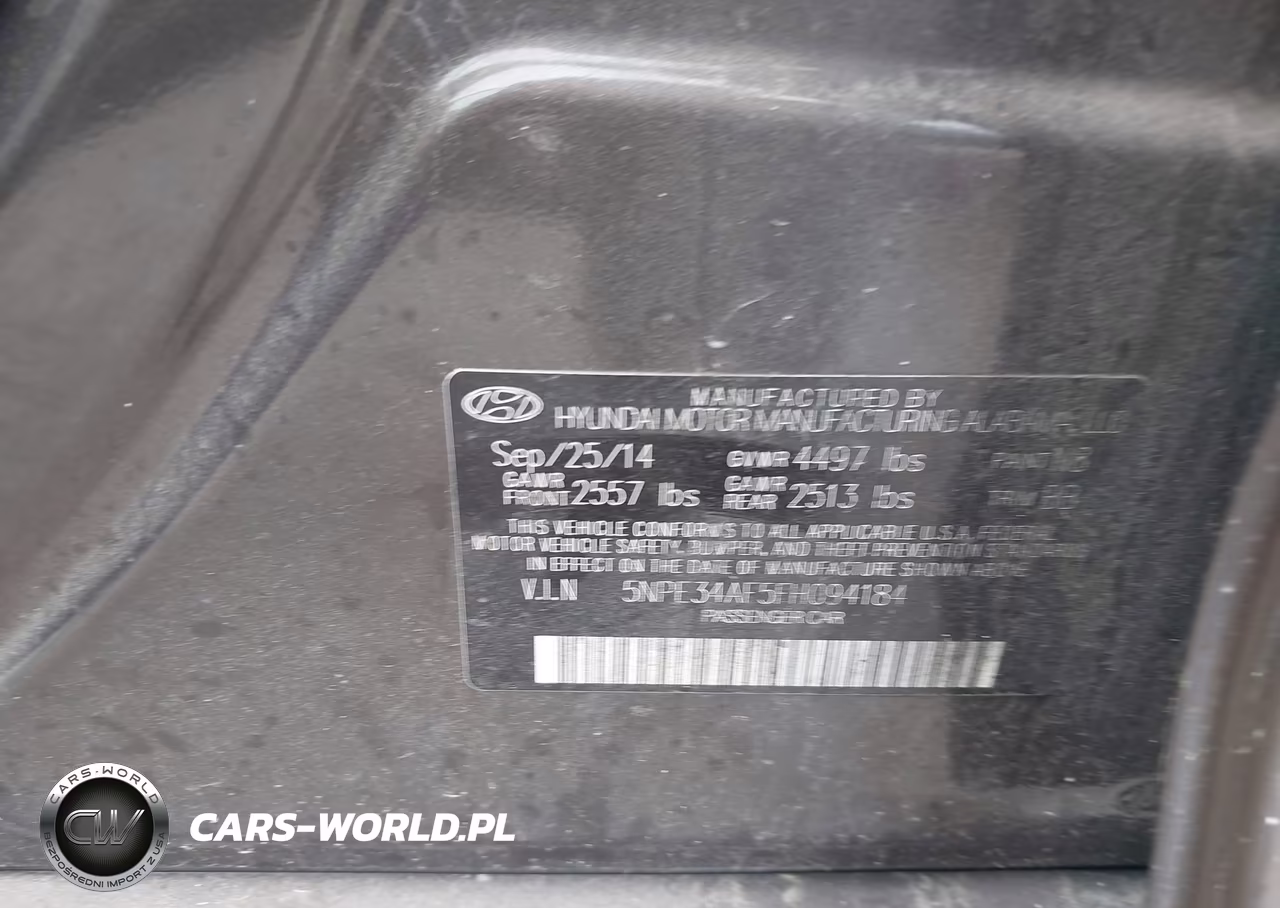 2015 Hyundai Sonata Limited VIN:5NPE34AF5FH094184 - 9