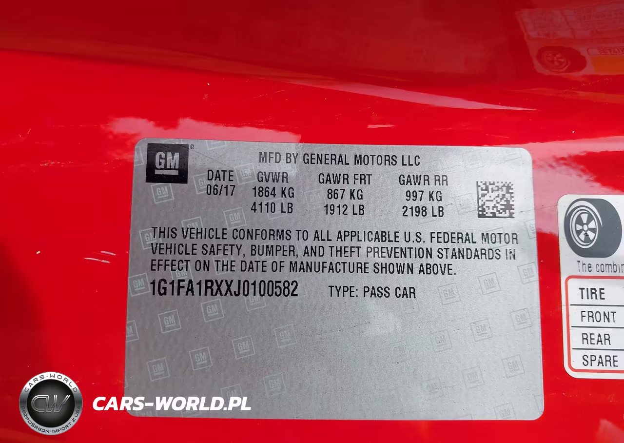 2018 Chevrolet Camaro 1Ls VIN:1G1FA1RXXJ0100582 - 9