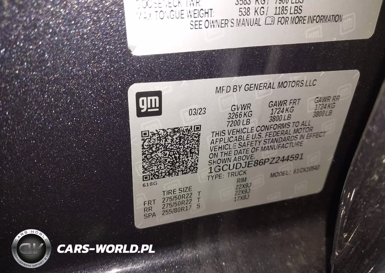 2023 Chevrolet Silverado K1500 High Country VIN:1GCUDJE86PZ244591 - 9