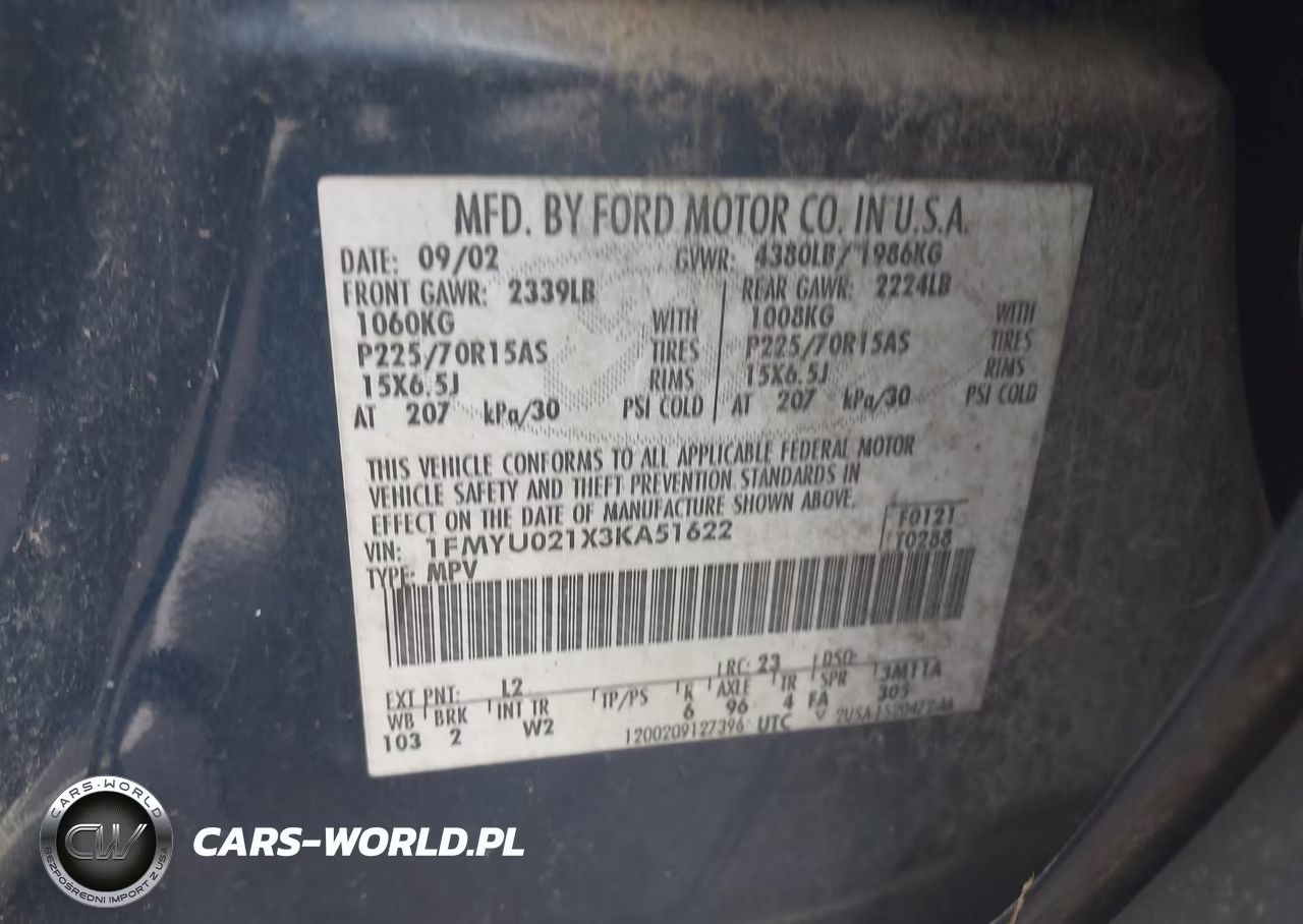 2003 Ford Escape Xls VIN:1FMYU021X3KA51622 - 9