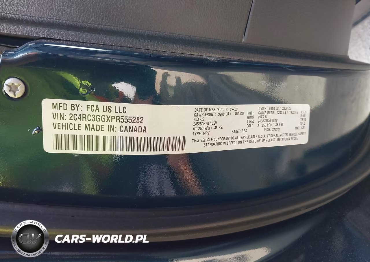 2023 Chrysler Pacifica Limited Awd VIN:2C4RC3GGXPR555282 - 9
