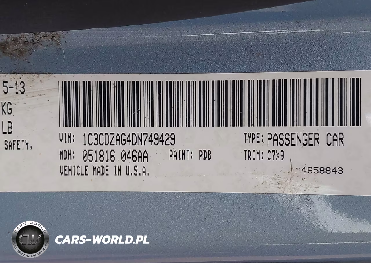 2013 Dodge Avenger Se V6 VIN:1C3CDZAG4DN749429 - 9
