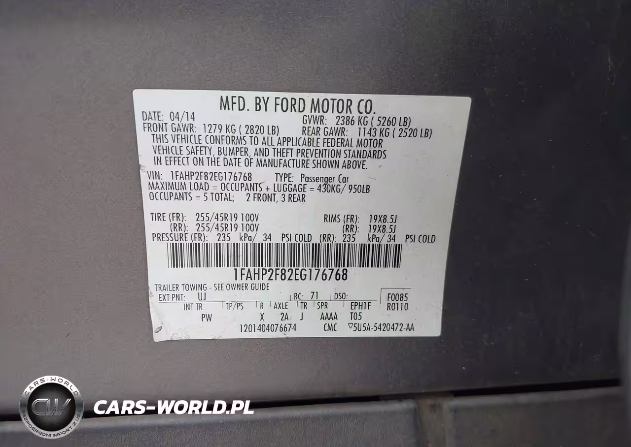2014 Ford Taurus Limited VIN:1FAHP2F82EG176768 - 9