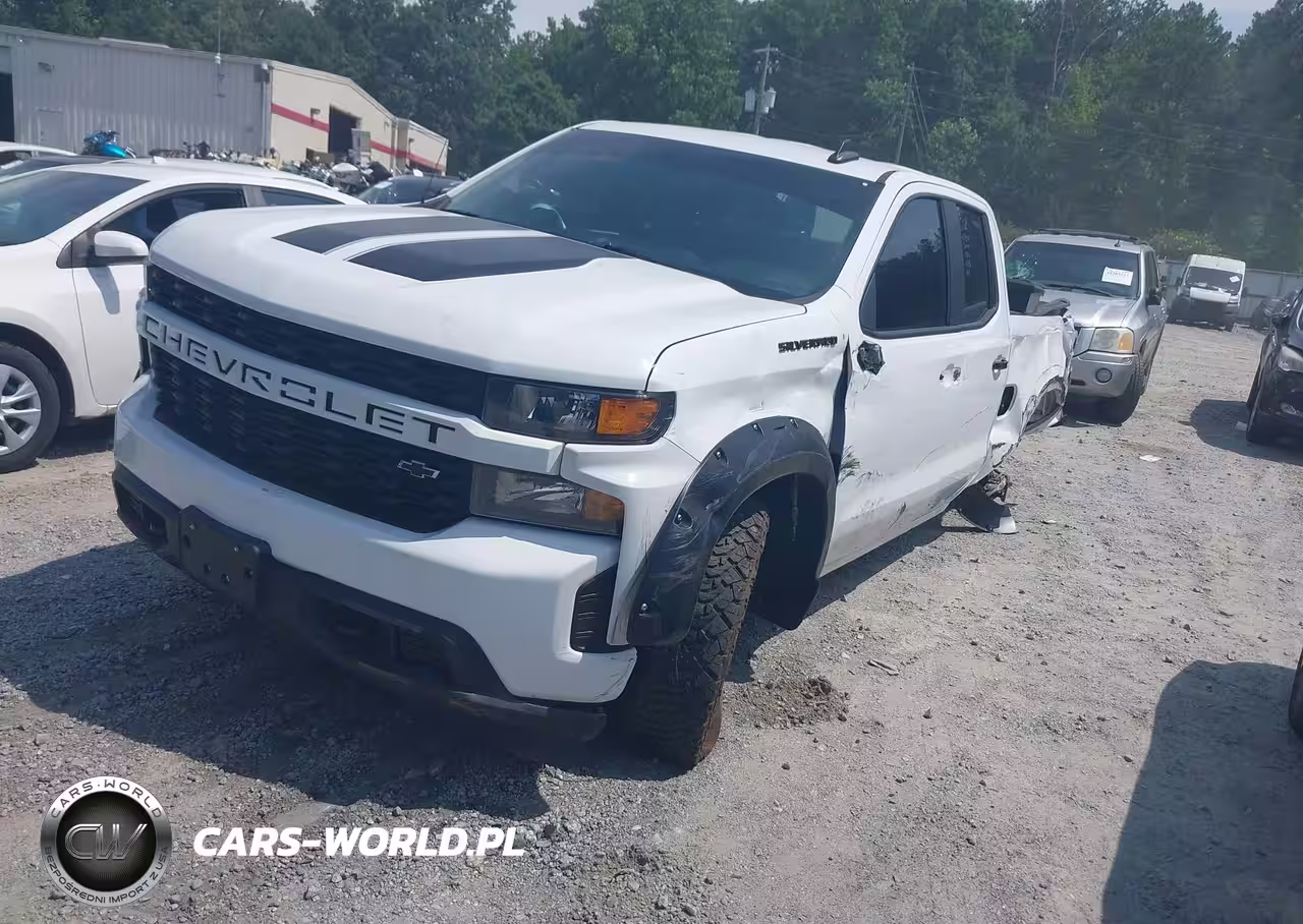 2021 Chevrolet Silverado 1500 2Wd Double Cab Standard Bed Custom VIN:1GCRWBEK2MZ301480 - 2