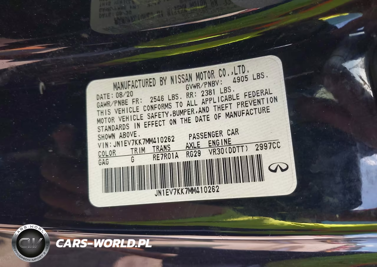 2021 Infiniti Q60 Luxe VIN:JN1EV7KK7MM410262 - 9