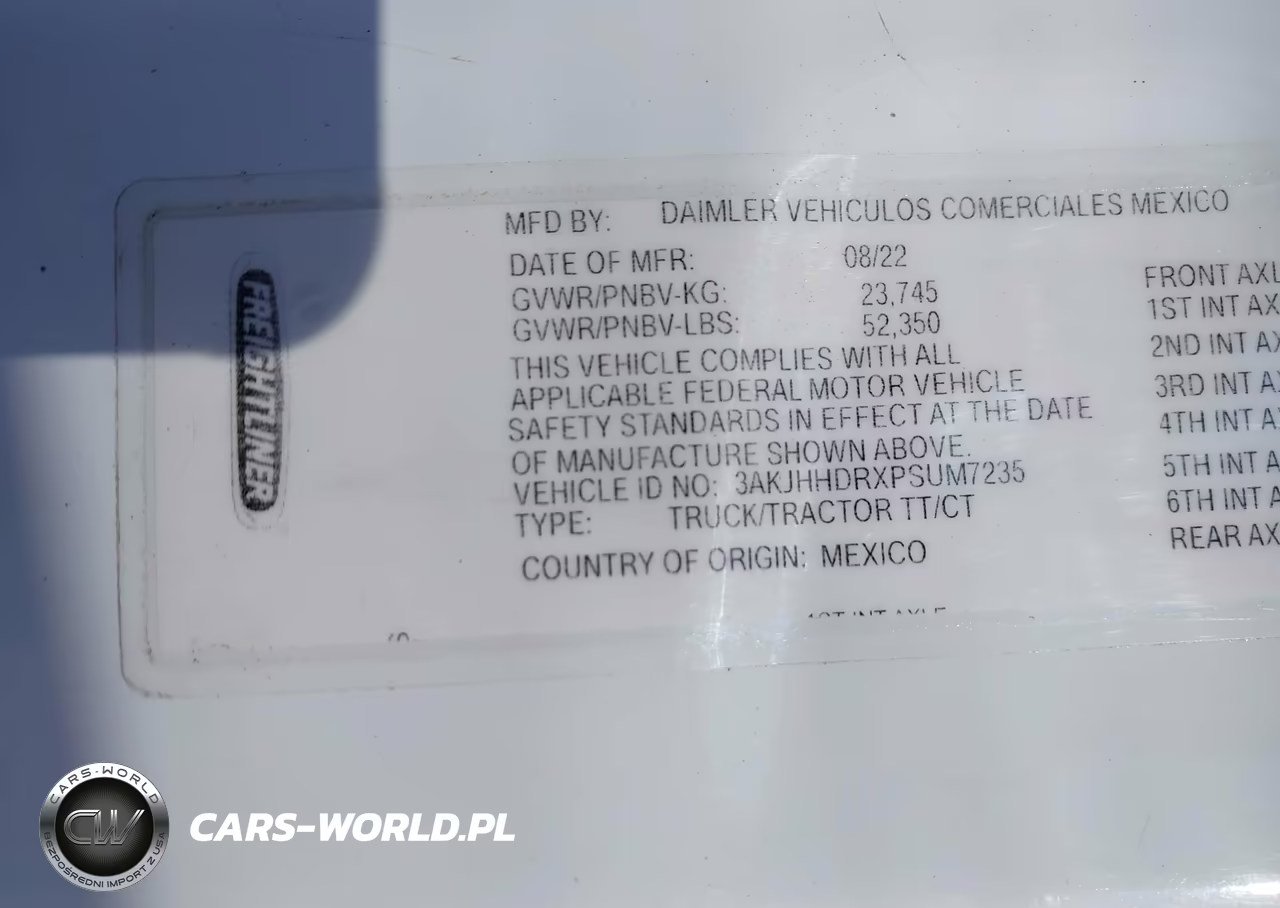 2023 Freightliner New Cascadia 126 VIN:3AKJHHDRXPSUM7235 - 9