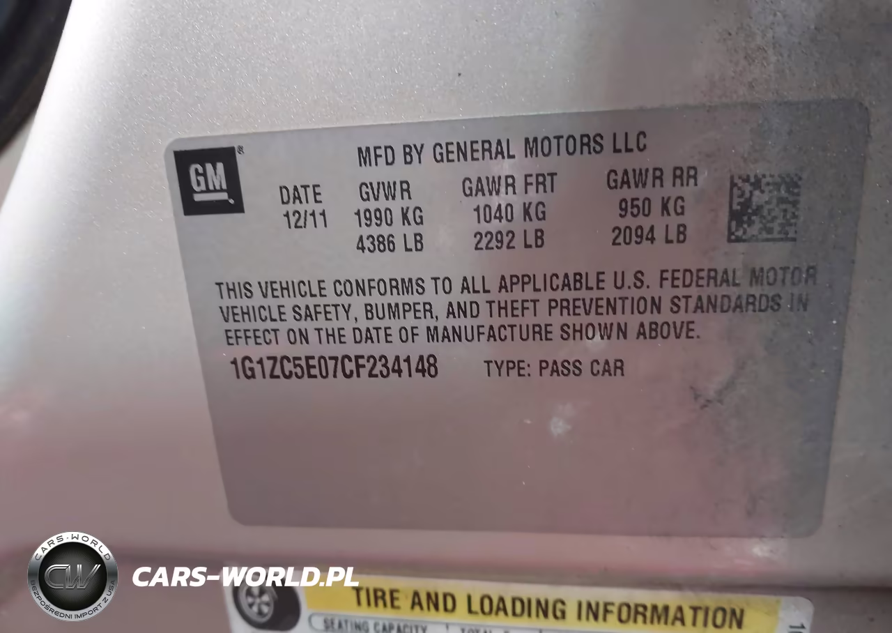 2012 Chevrolet Malibu 1Lt VIN:1G1ZC5E07CF234148 - 9