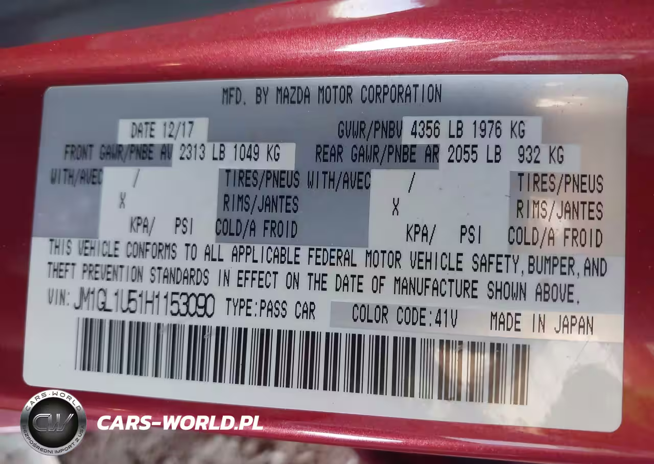 2017 Mazda Mazda6 Sport VIN:JM1GL1U51H1153090 - 9