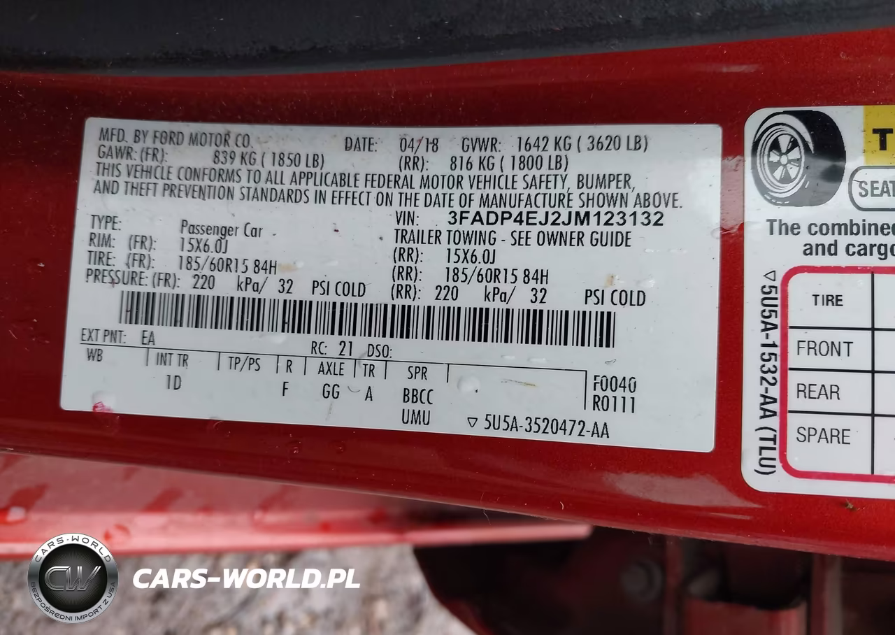 2018 Ford Fiesta Se VIN:3FADP4EJ2JM123132 - 9