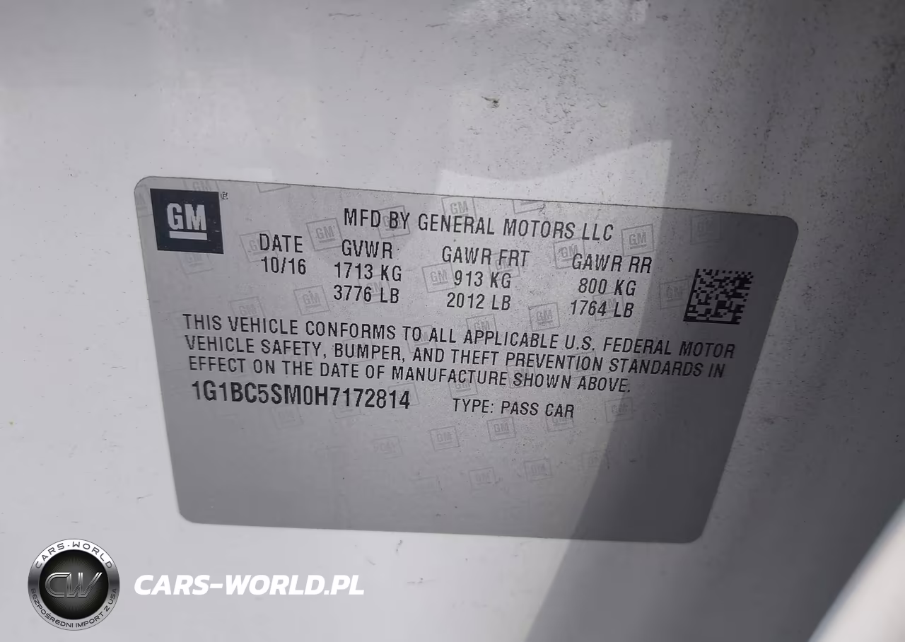 2017 Chevrolet Cruze Ls Auto VIN:1G1BC5SM0H7172814 - 9