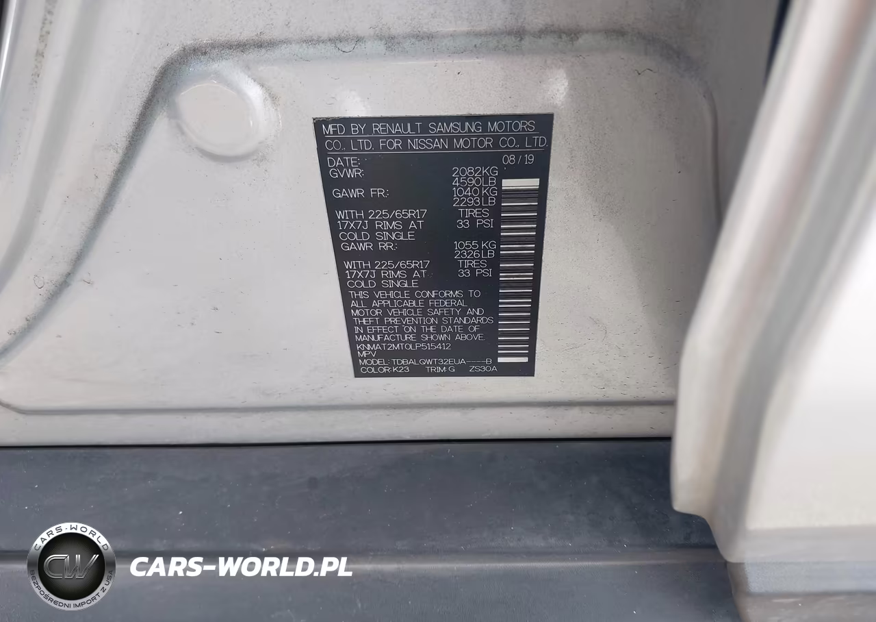 2020 Nissan Rogue Sv Fwd VIN:KNMAT2MT0LP515412 - 9