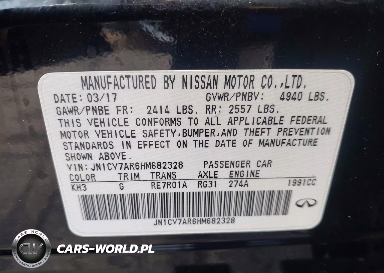2017 Infiniti Q50 2.0T Premium VIN:JN1CV7AR6HM682328 - 9