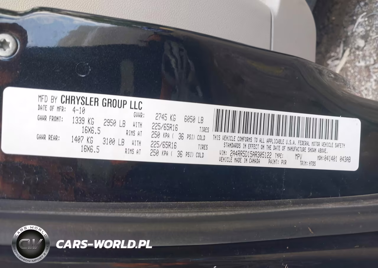 2010 Chrysler Town & Country Touring VIN:2A4RR5D15AR305122 - 9