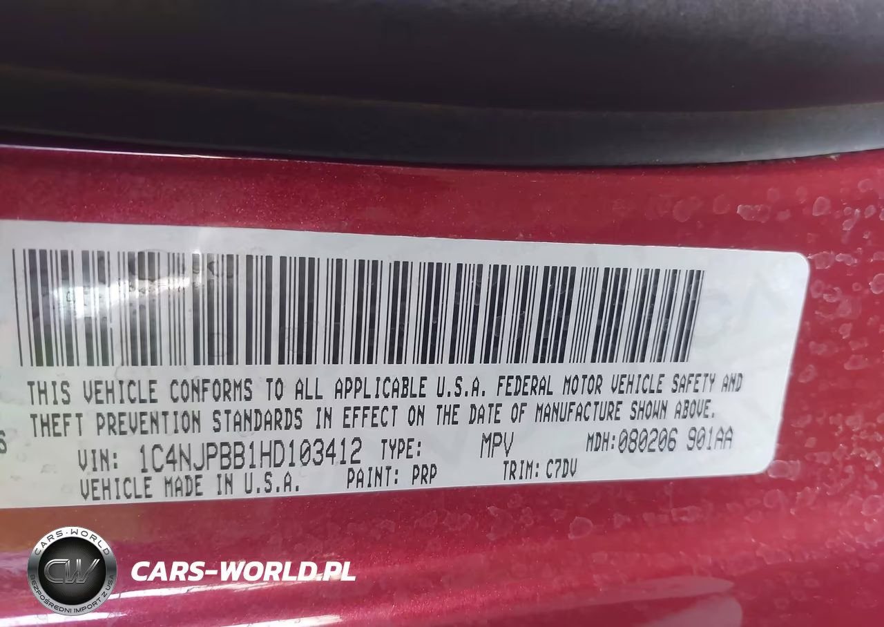 2017 Jeep Patriot Sport Fwd VIN:1C4NJPBB1HD103412 - 9