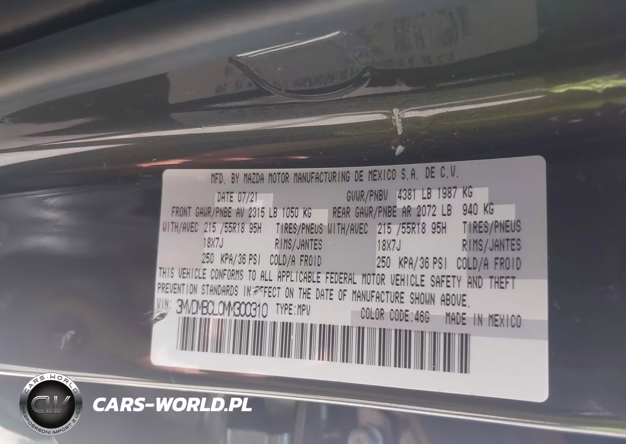 2021 Mazda Cx-30 Preferred VIN:3MVDMBCL0MM300310 - 9