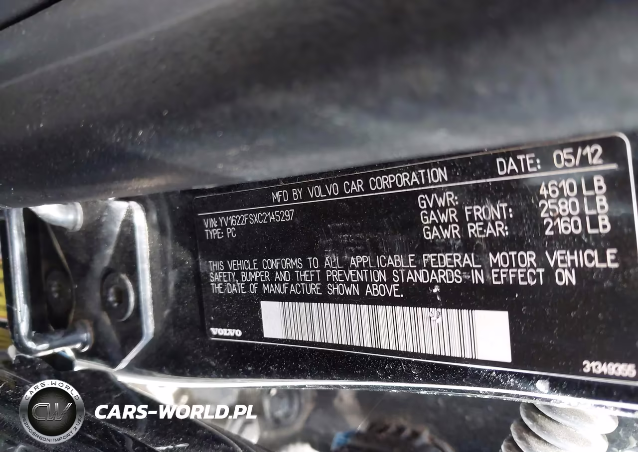 2012 Volvo S60 T5 VIN:YV1622FSXC2145297 - 9