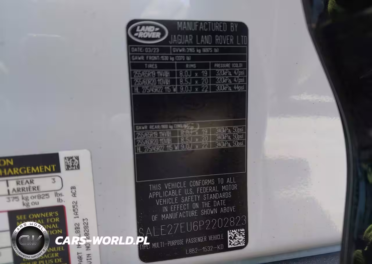 2023 Land Rover Defender 110 X-Dynamic Se VIN:SALE27EU6P2202823 - 9