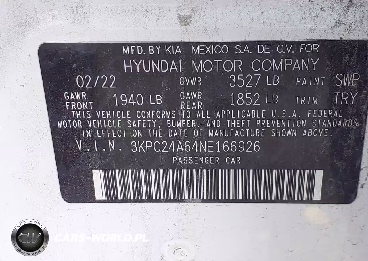 2022 Hyundai Accent Se VIN:3KPC24A64NE166926 - 9