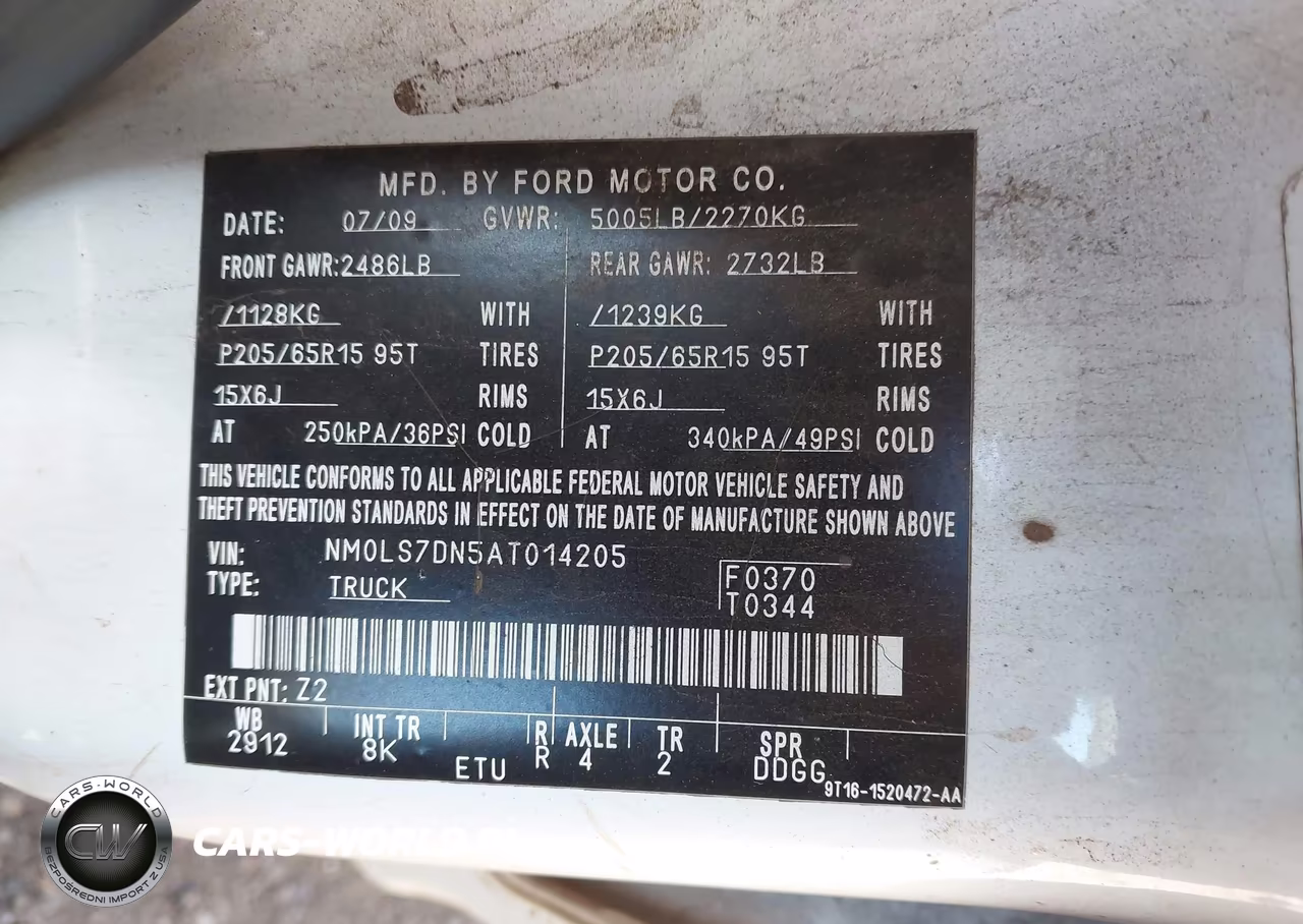 2010 Ford Transit Connect Xlt VIN:NM0LS7DN5AT014205 - 9