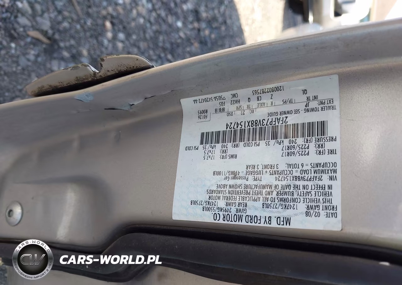 2008 Ford Crown Victoria Standard VIN:2FAFP73V88X154724 - 9