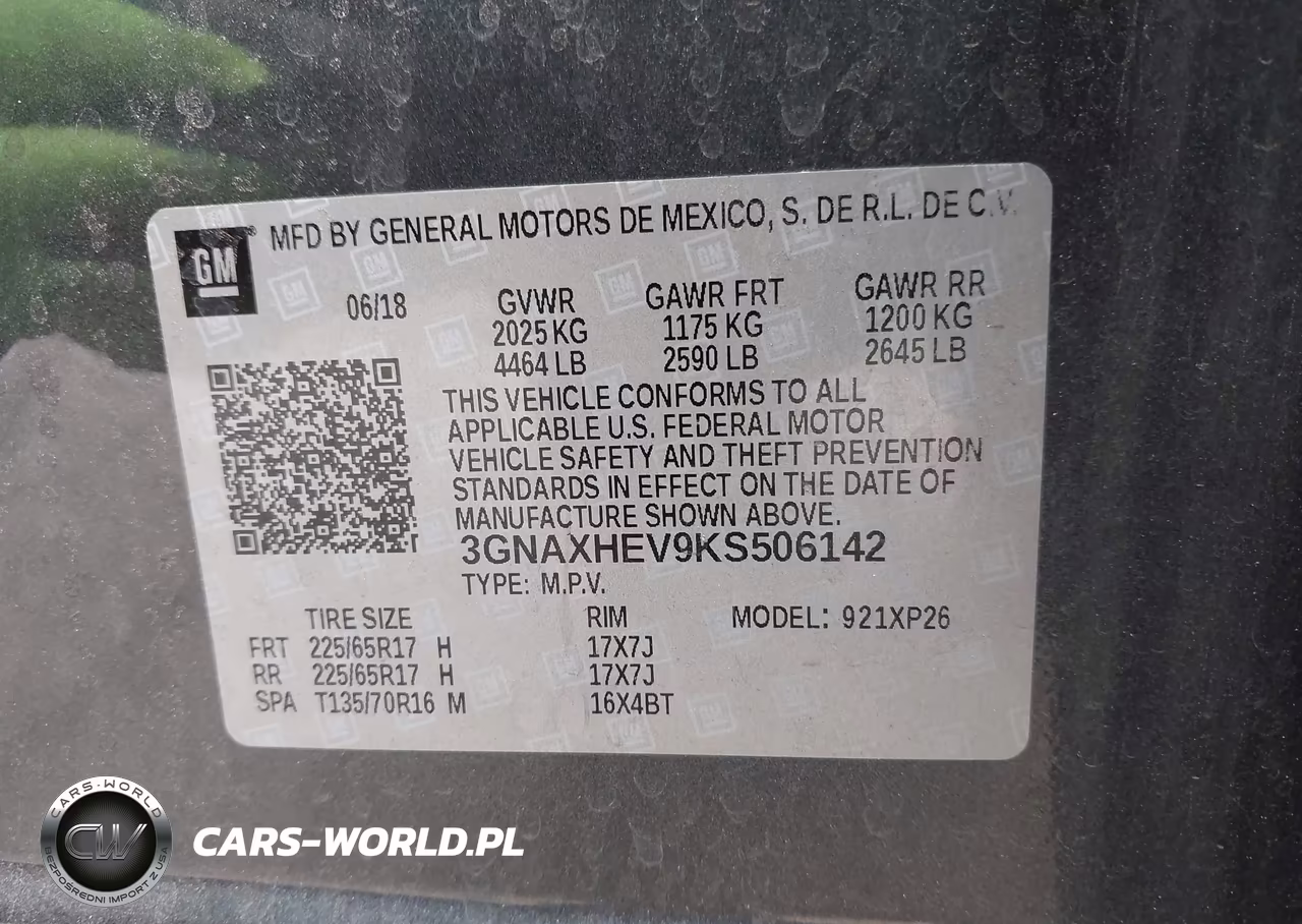 2019 Chevrolet Equinox Ls VIN:3GNAXHEV9KS506142 - 9