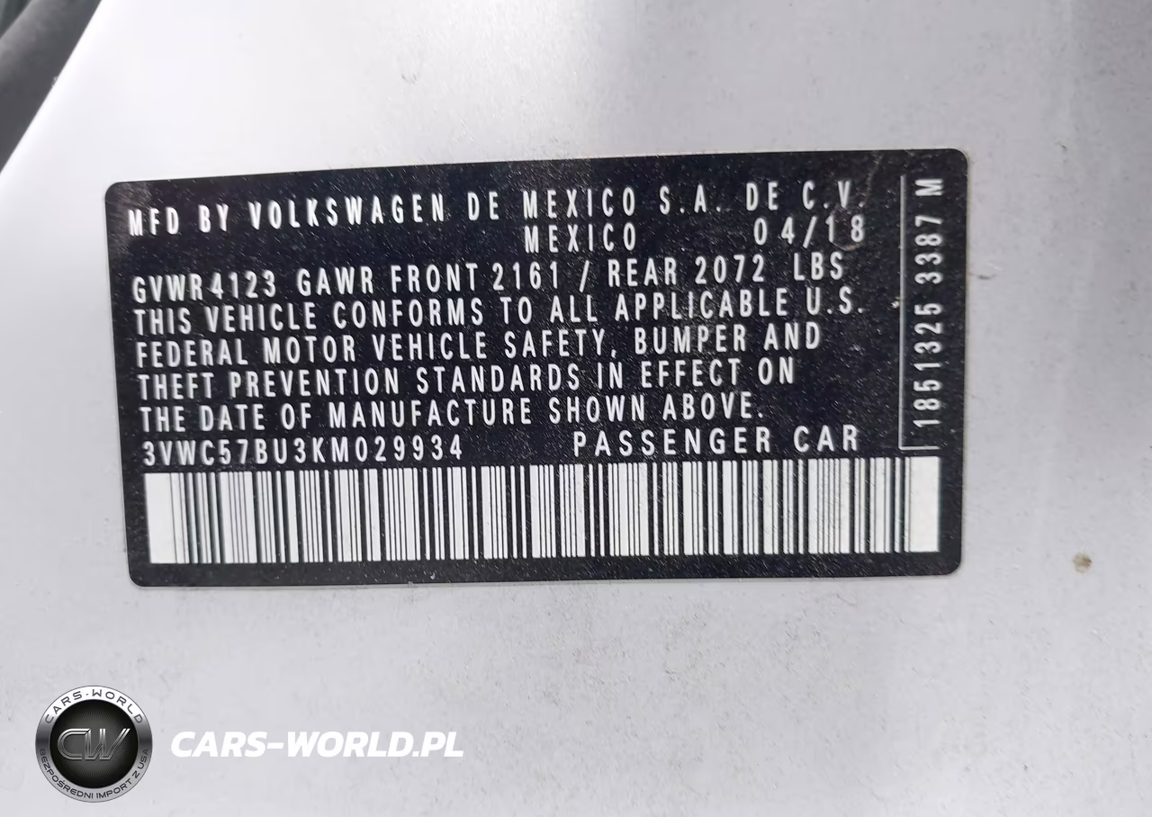 2019 Volkswagen Jetta 1.4T R-Line-1.4T S-1.4T Se VIN:3VWC57BU3KM029934 - 9