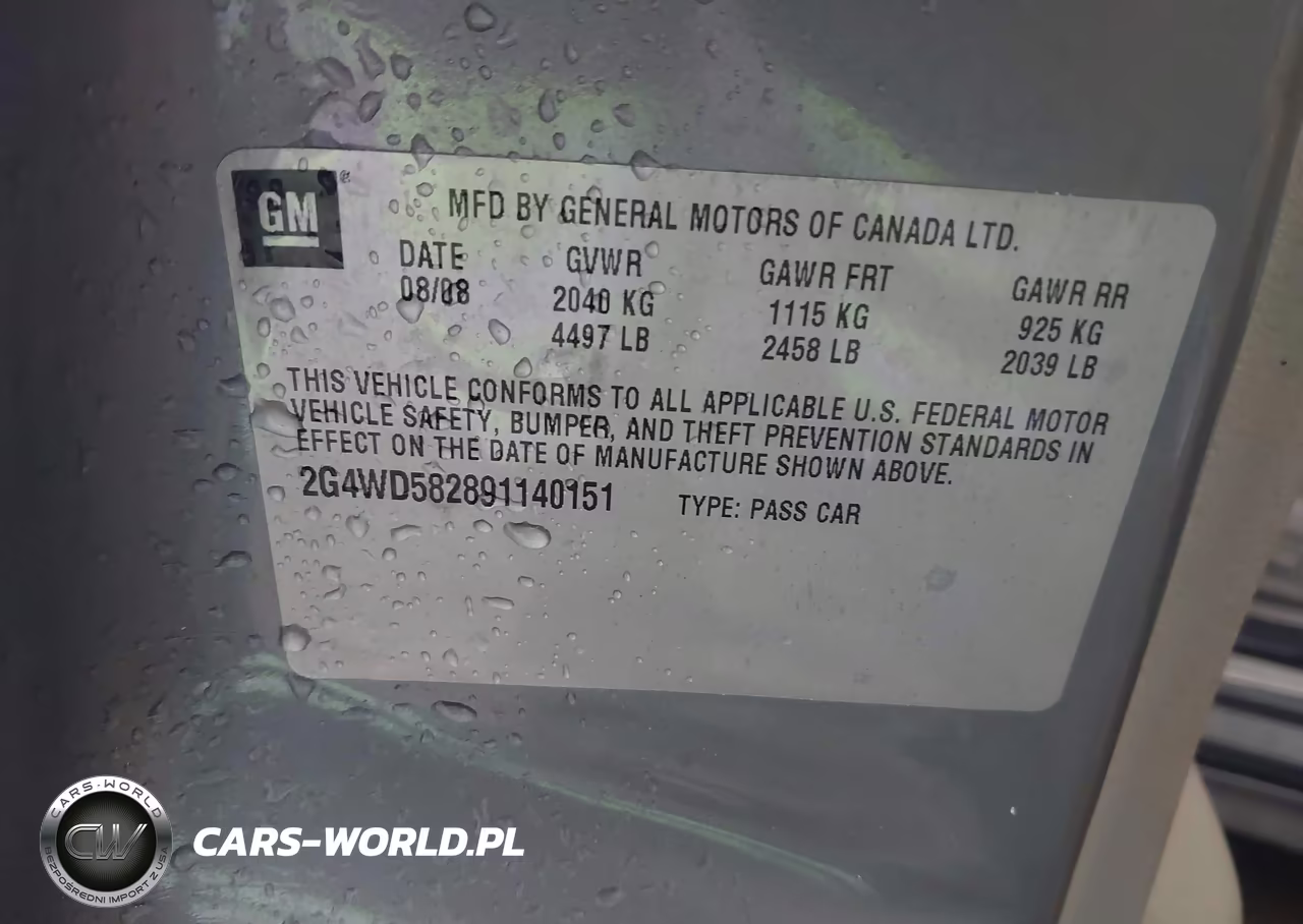 2009 Buick Lacrosse Cxl VIN:2G4WD582891140151 - 9