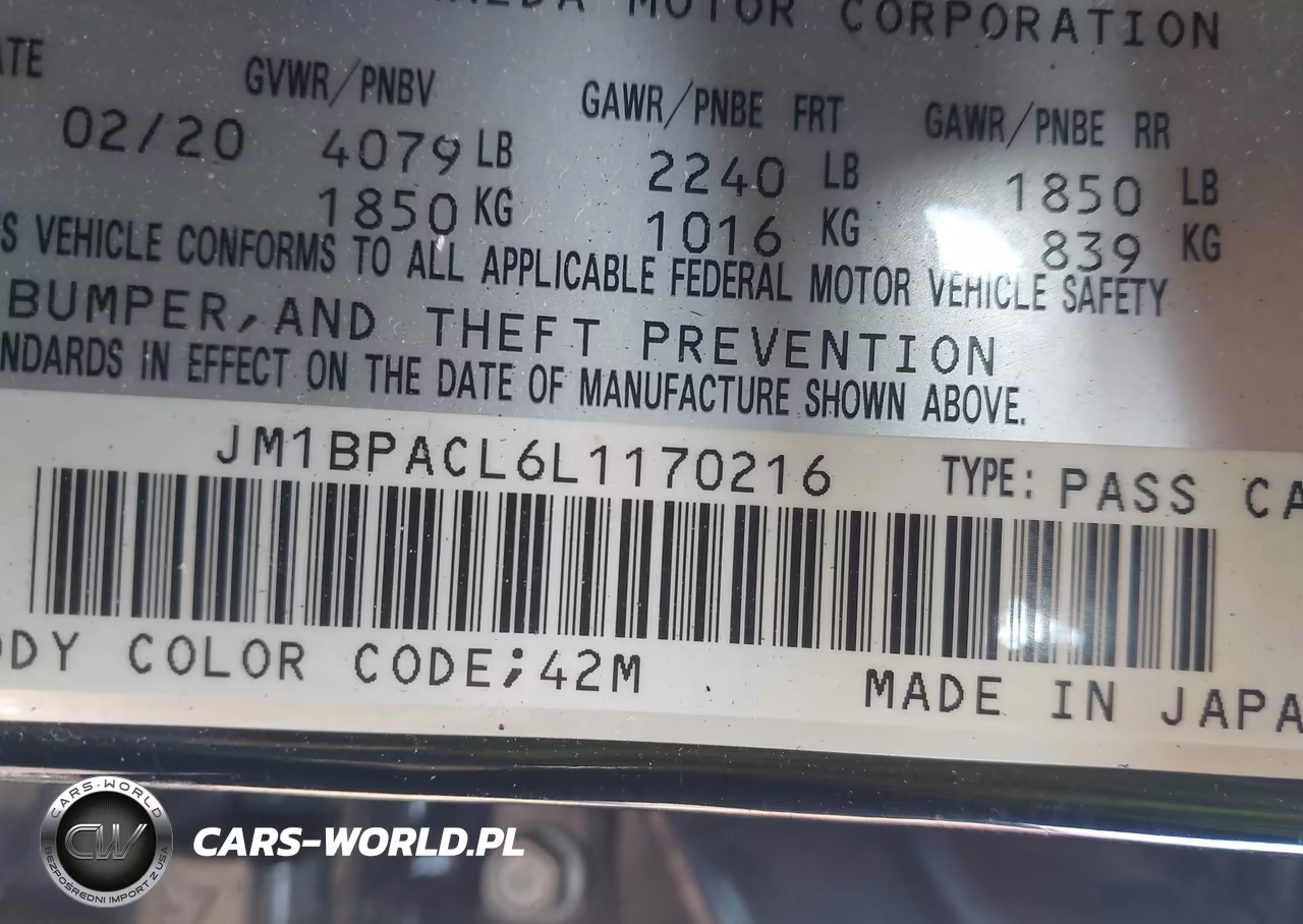 2020 Mazda Mazda3 Select Package VIN:JM1BPACL6L1170216 - 9