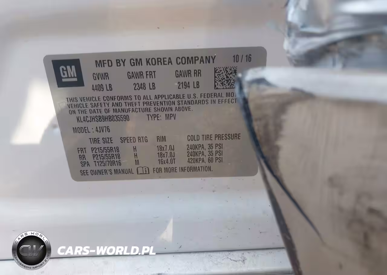 2017 Buick Encore Premium VIN:KL4CJHSB9HB035590 - 9