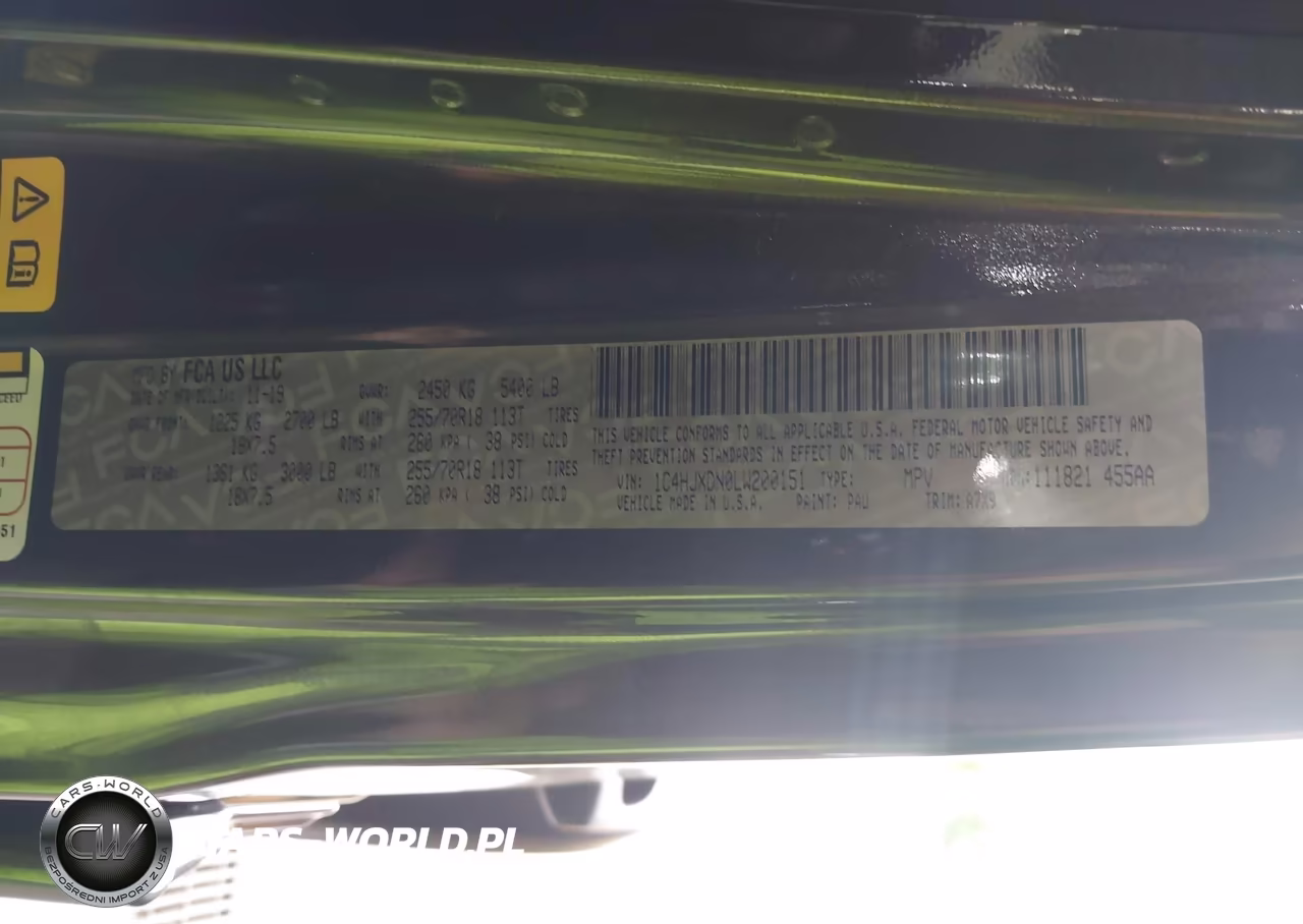 2020 Jeep Wrangler Unlimited Sport Altitude 4X4 VIN:1C4HJXDN0LW200151 - 9