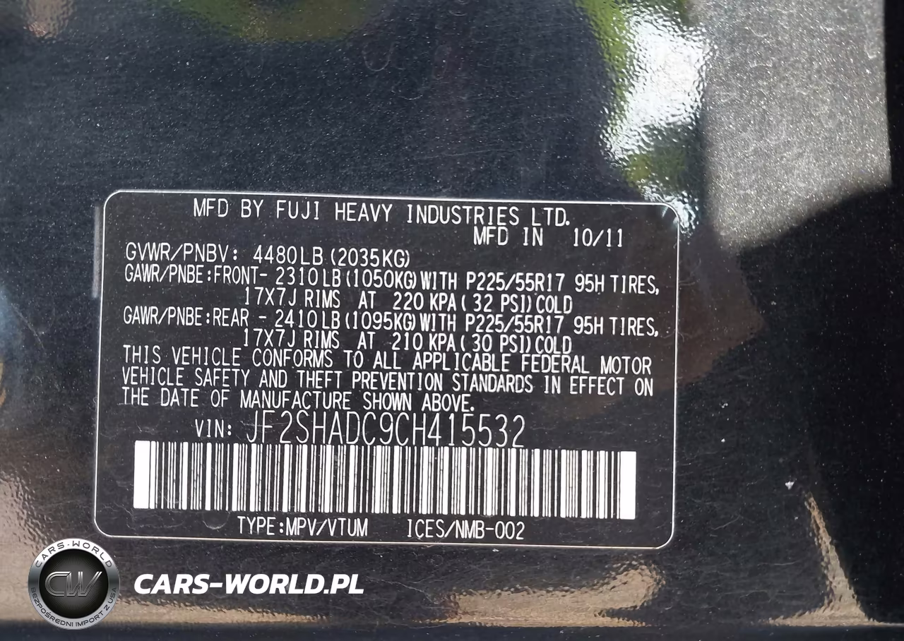 2012 Subaru Forester 2.5X Premium VIN:JF2SHADC9CH415532 - 9