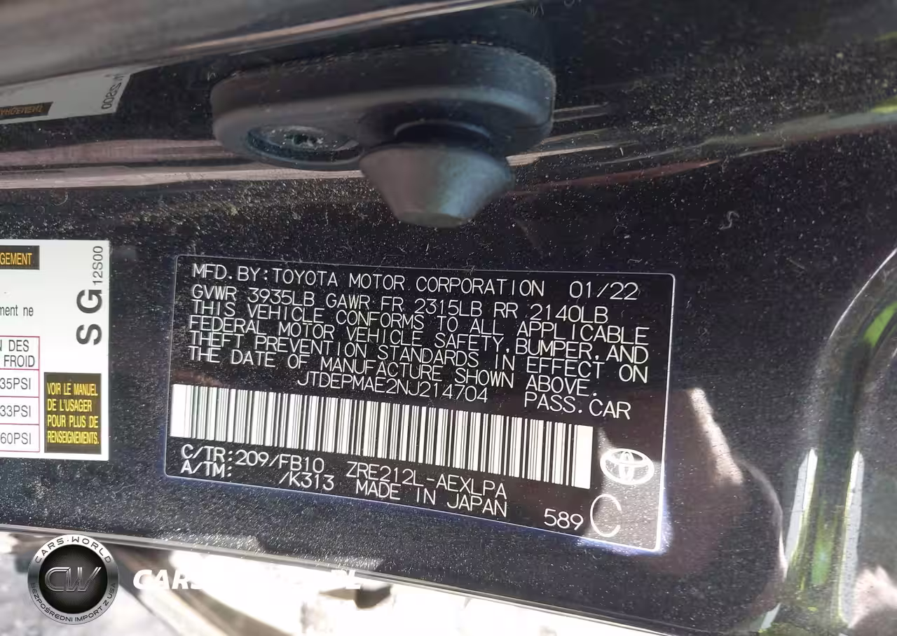 2022 Toyota Corolla Le VIN:JTDEPMAE2NJ214704 - 9